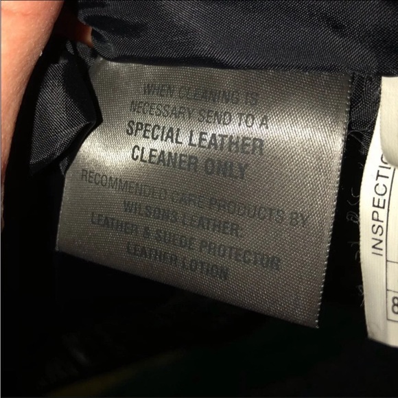 Wilson’s Leather vintage men’s black biker jacket XL - Picture 8 of 8